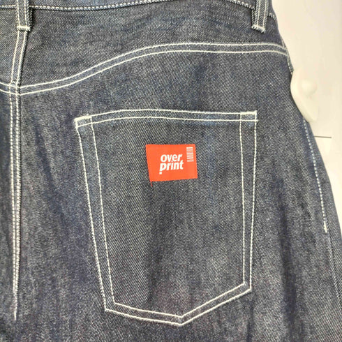 オーバープリント OVER PRINT Patch Denim pants メンズ  LL